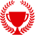 Logo de los awards en la web de Nico Baptiste con trofeo